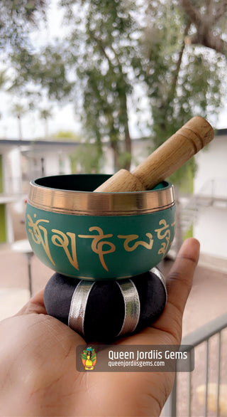 Green Singing Bowl