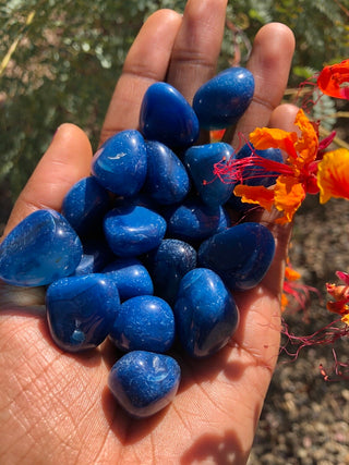 Blue Onyx Polished Stone