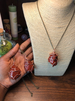 Chunky Red Jasper Necklace