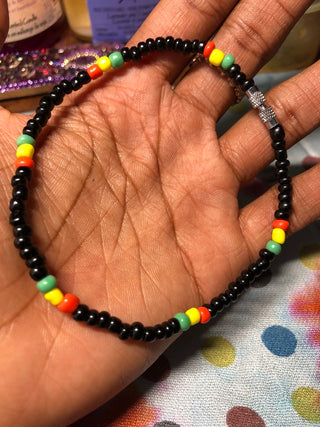 Rasta 10” Anklet